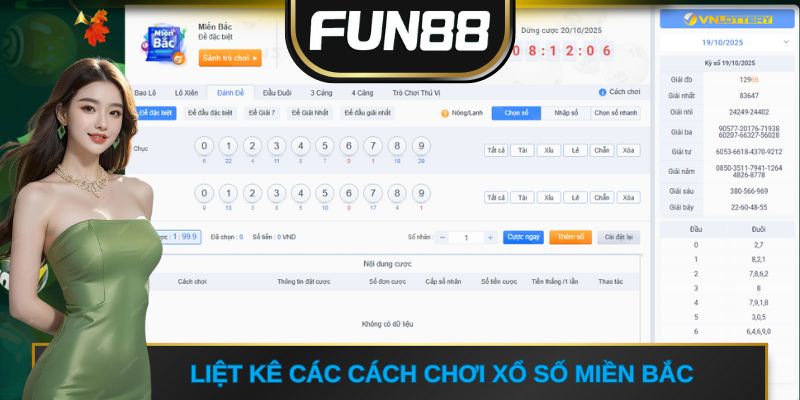 Liệt kê các cách chơi xổ số miền Bắc