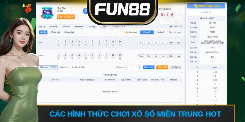 Các hình thức chơi xổ số Miền Trung hot