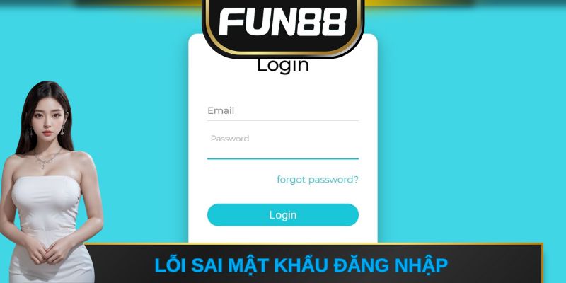 Lỗi sai mật khẩu đăng nhập