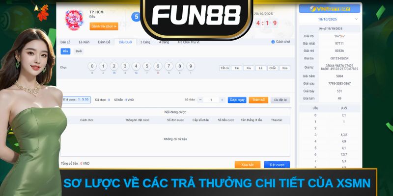 Sơ lược về các trả thưởng chi tiết của XSMN